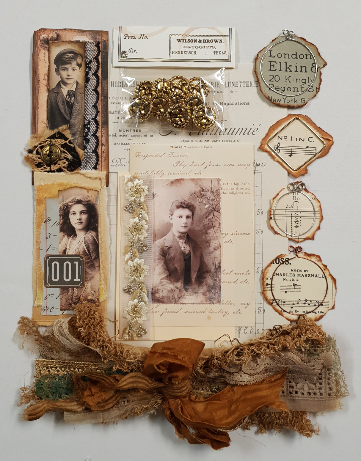 Motherloads Collection of Handmade Goodies & Ephemera - EX