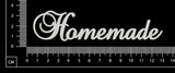 Elegant Word - Homemade - White Chipboard