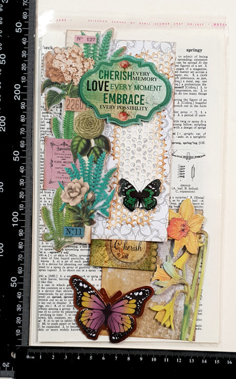 Motherloads Handmade Layered Embellishments Pack - ID