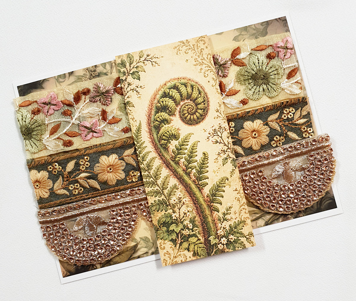 Assorted Embroidered Trim Pack - IV