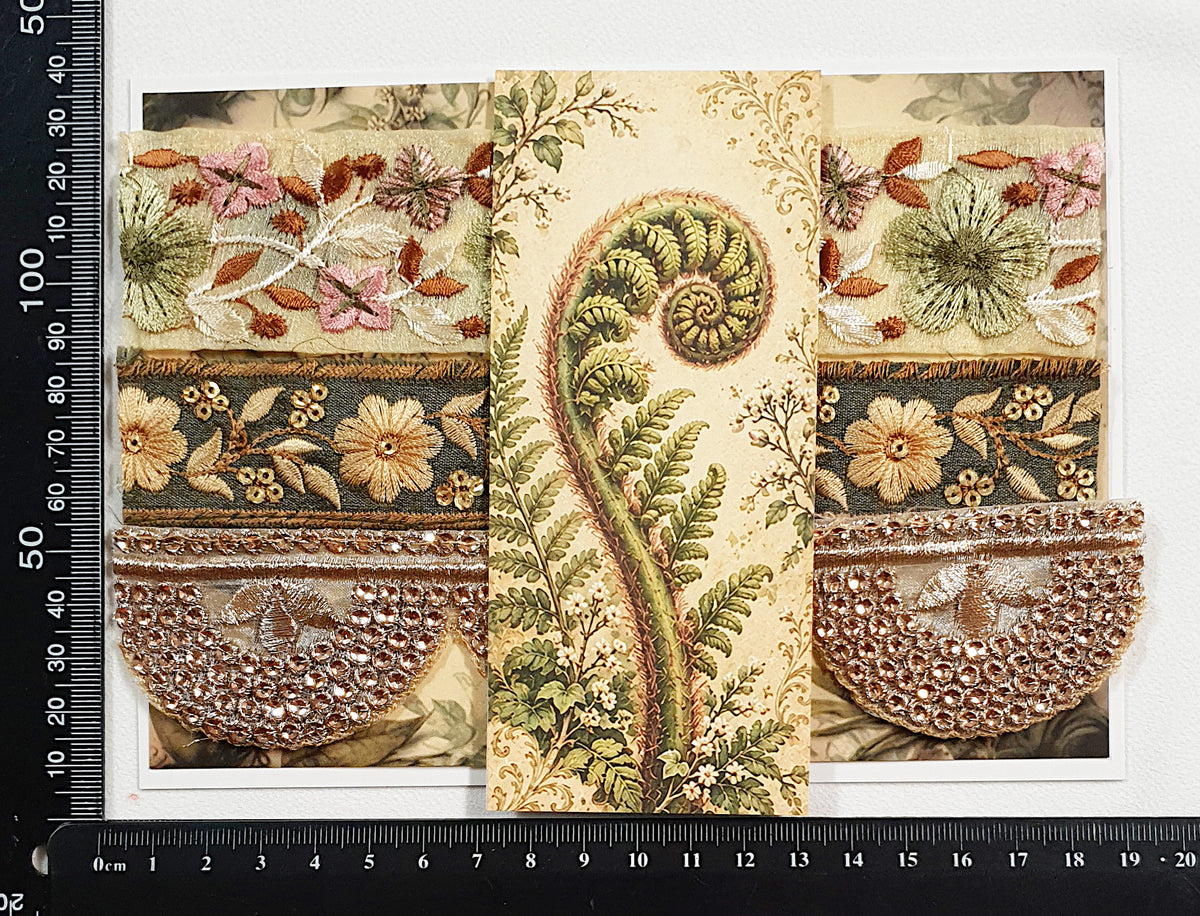 Assorted Embroidered Trim Pack - IV