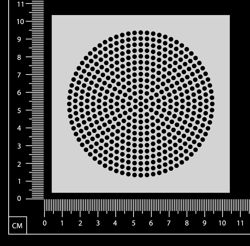 Infinity Circles - Nexus - Stencil - 100mm x 100mm