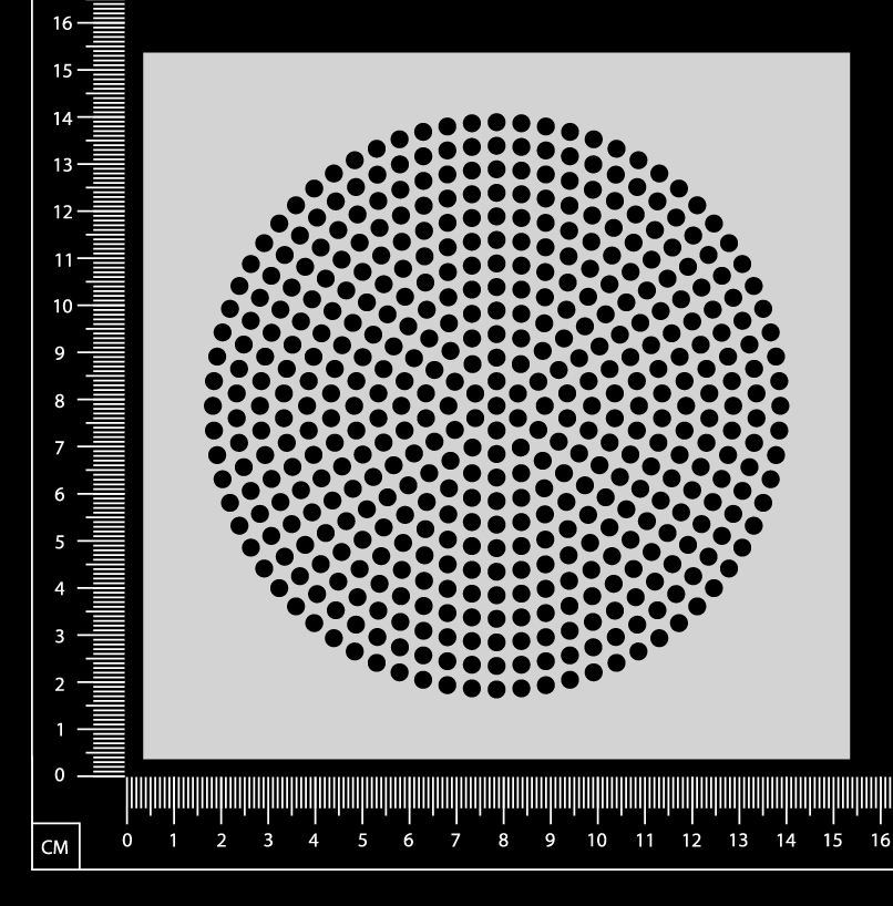 Infinity Circles - Nexus - Stencil - 150mm x 150mm