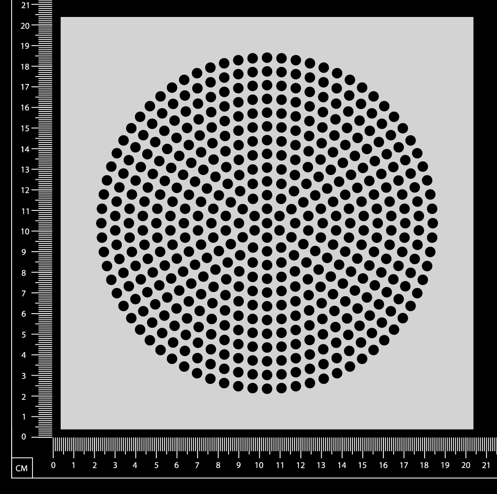 Infinity Circles - Nexus - Stencil - 200mm x 200mm