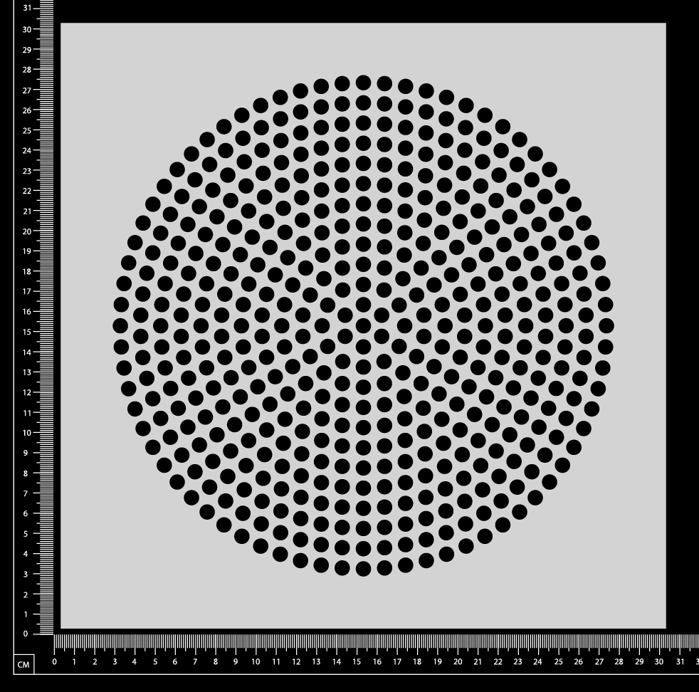 Infinity Circles - Nexus - Stencil - 300mm x 300mm