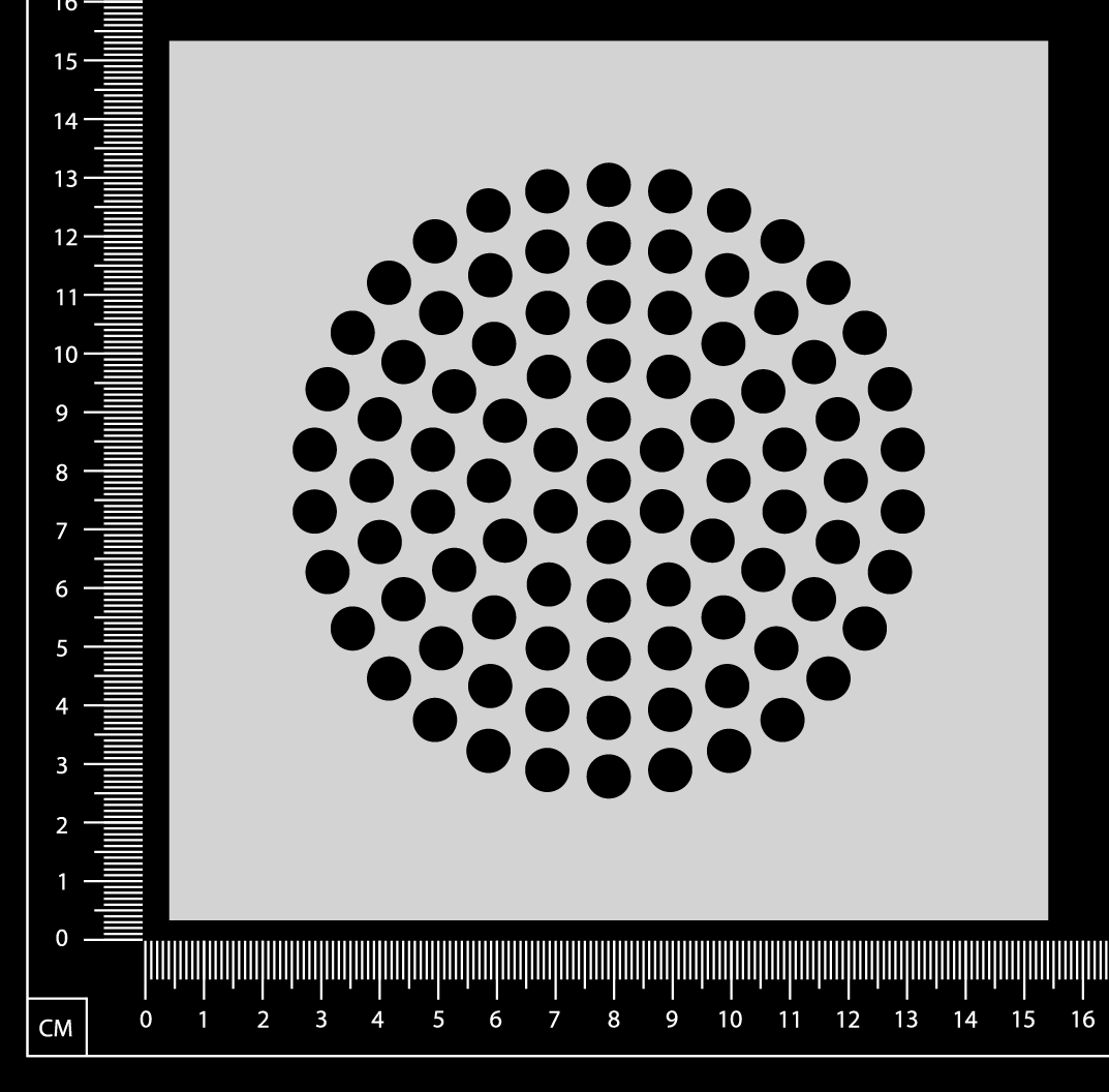 Infinity Circles - Nexus Zoom - Stencil - 150mm x 150mm
