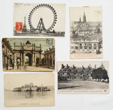 Authentic Vintage/Antique French Postcard - Set of 5 - JD