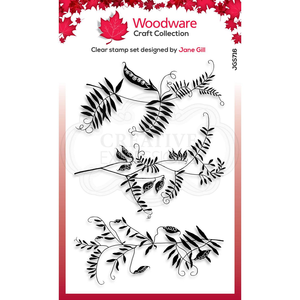 Woodware - Jane Gill - Wood Vetch - Stamp Set