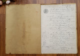 Authentic Antique French 1898 Notaire Document - JO