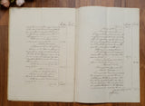 Authentic Antique French 1862 Notaire Document - JQ