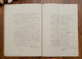 Authentic Antique French 1862 Notaire Document - JQ