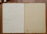 Authentic Antique French Notaire Document - JS