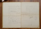 Authentic Antique French 1908 Notaire Document - JW