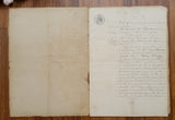 Authentic Antique French 1908 Notaire Document - JY