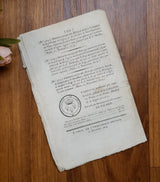 Authentic Antique French 1814 Document - KB