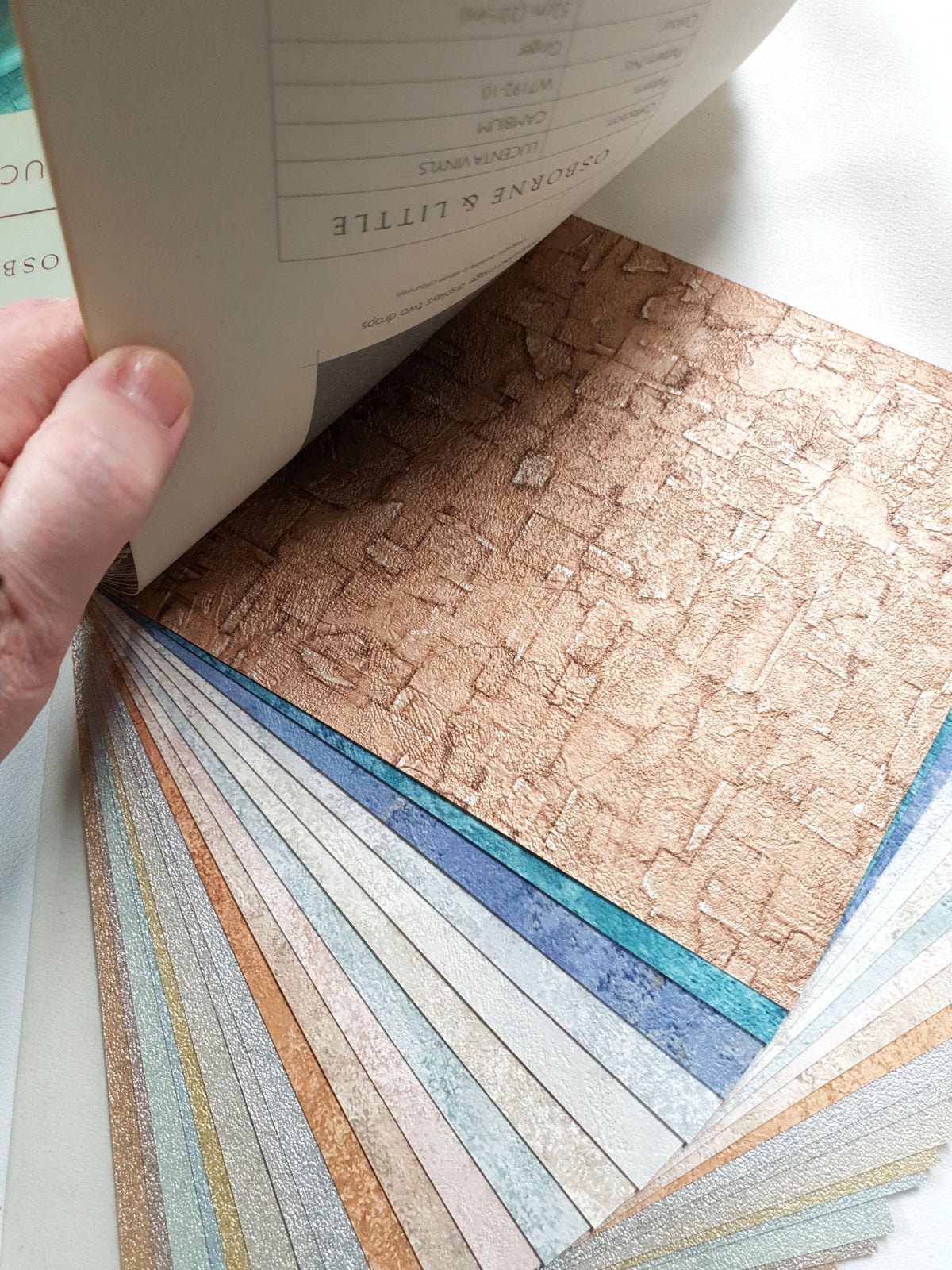 Osborne & Little Lucenta Vinyl Wallpaper Sample Sheets - KE