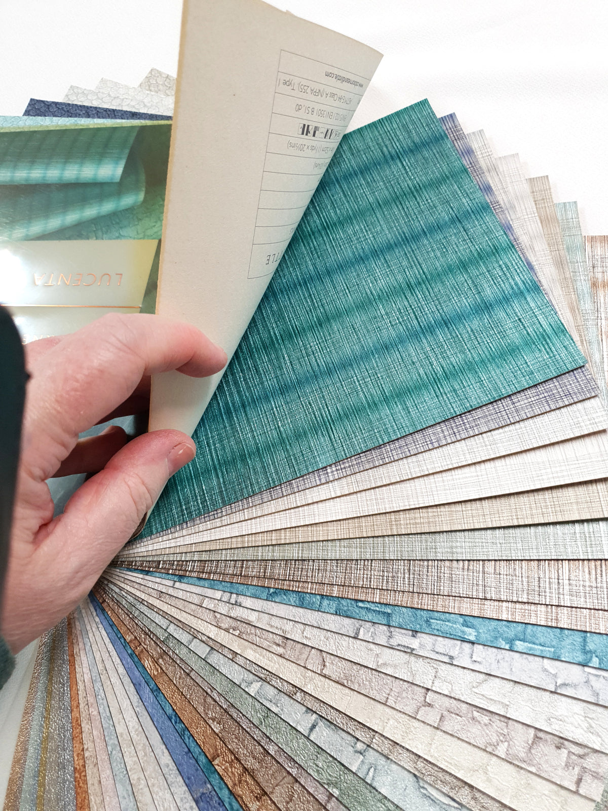 Osborne & Little Lucenta Vinyl Wallpaper Sample Sheets - KE