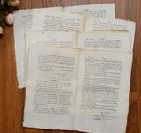 Authentic Antique French 1815 Document - KF