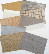 Assorted Textured Wallpaper Pieces – Craft & Mixed Media Pack - KH