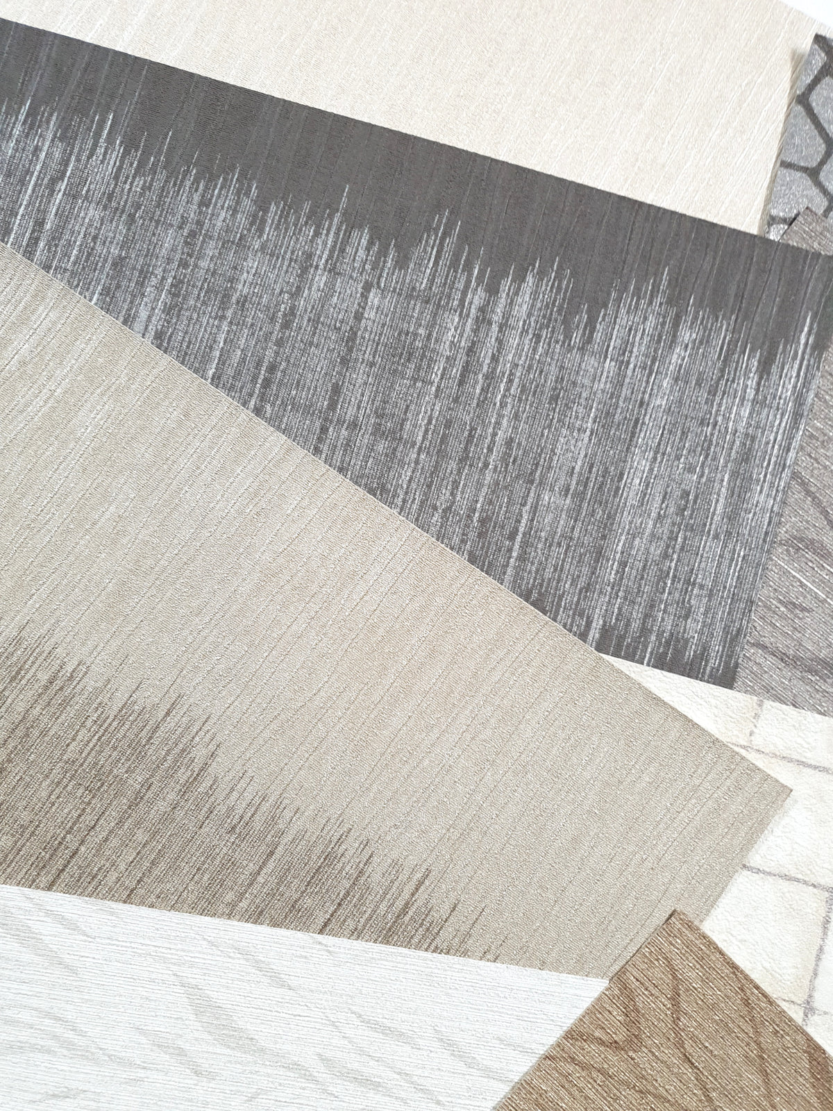 Assorted Textured Wallpaper Pieces – Craft & Mixed Media Pack - KI