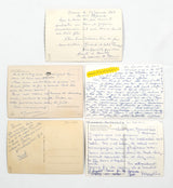 Authentic Vintage/Antique French Postcard - Set of 5 - KZ
