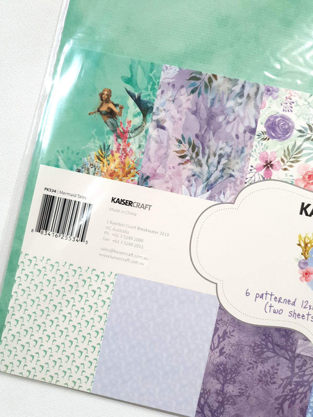 Kaisercraft 12 x 12 Papers Pack - Mermaid Tales