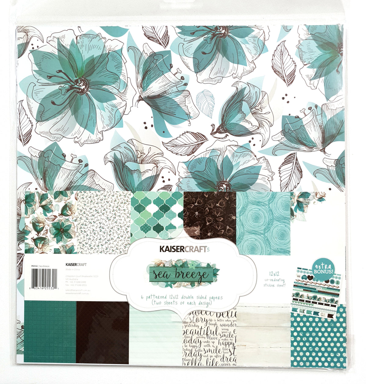Kaisercraft 12 x 12 Papers Pack - Sea Breeze