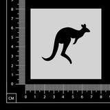 Kangaroo Stencil - A - 75mm x 75mm