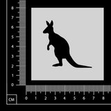 Kangaroo Stencil - B - 75mm x 75mm