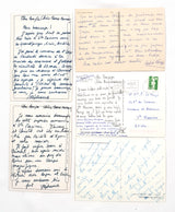 Authentic Vintage/Antique French Postcard - Set of 5 - LD