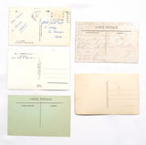 Authentic Vintage/Antique French Postcard - Set of 5 - LI
