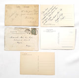 Authentic Vintage/Antique French Postcard - Set of 5 - LJ