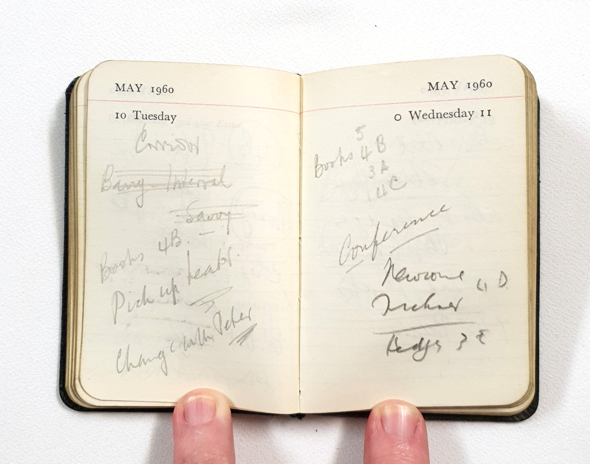 1960 Handwritten Pocket Diary - LS