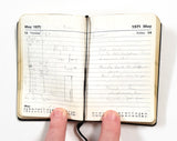 1971 Handwritten Pocket Diary - LM
