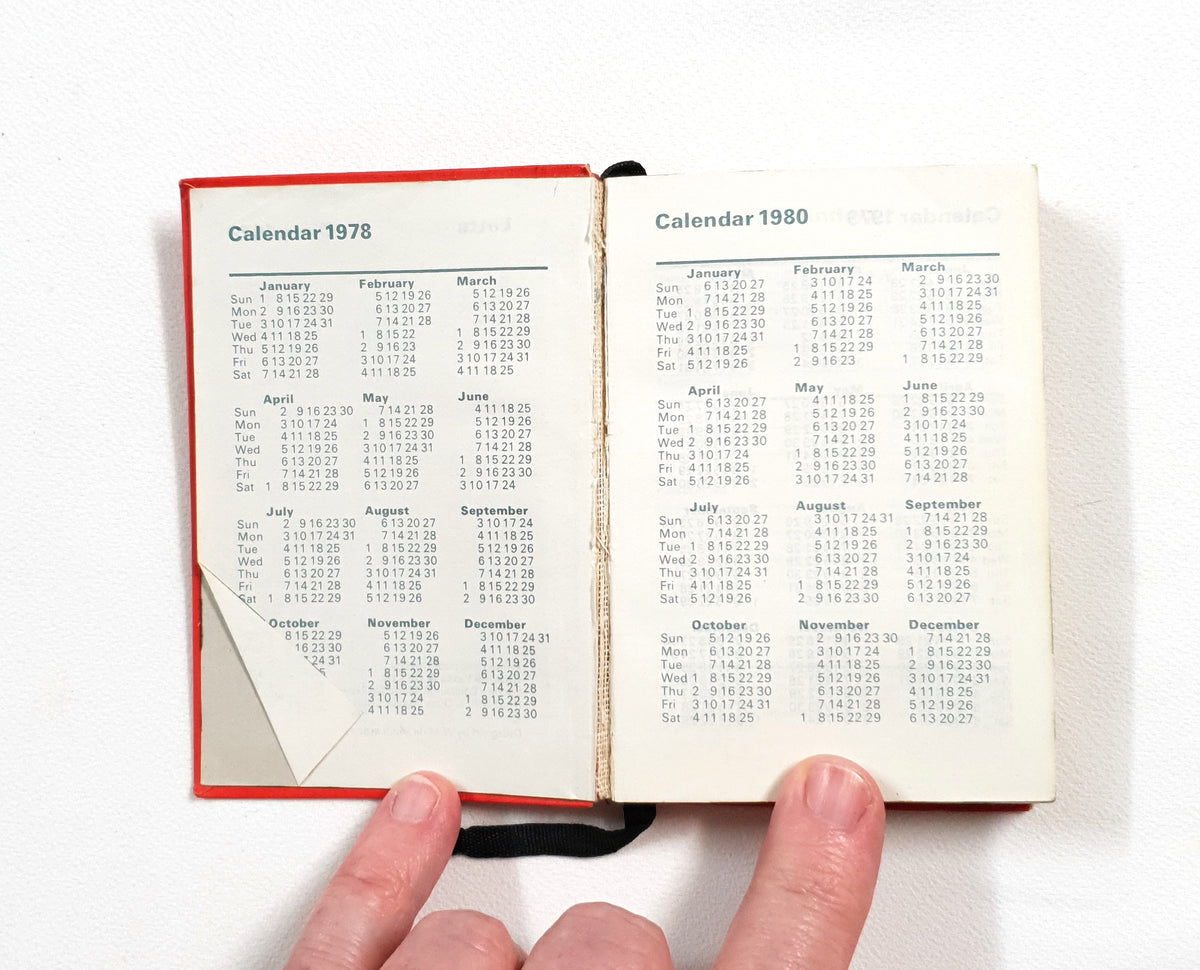 1979 Handwritten Pocket Diary - LN