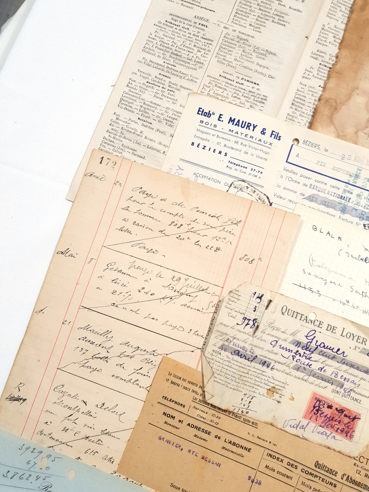 Authentic Vintage/Antique Document Pack - LR