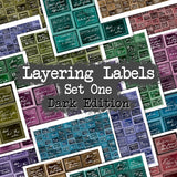 Layering Labels - Set One - Dark Edition - DI-10293 - Digital Download