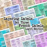 Layering Labels - Set Three - French Labels - Light Edition - DI-10287 - Digital Download