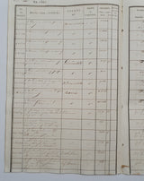 Authentic Vintage French Ledger Folio (V) - Single