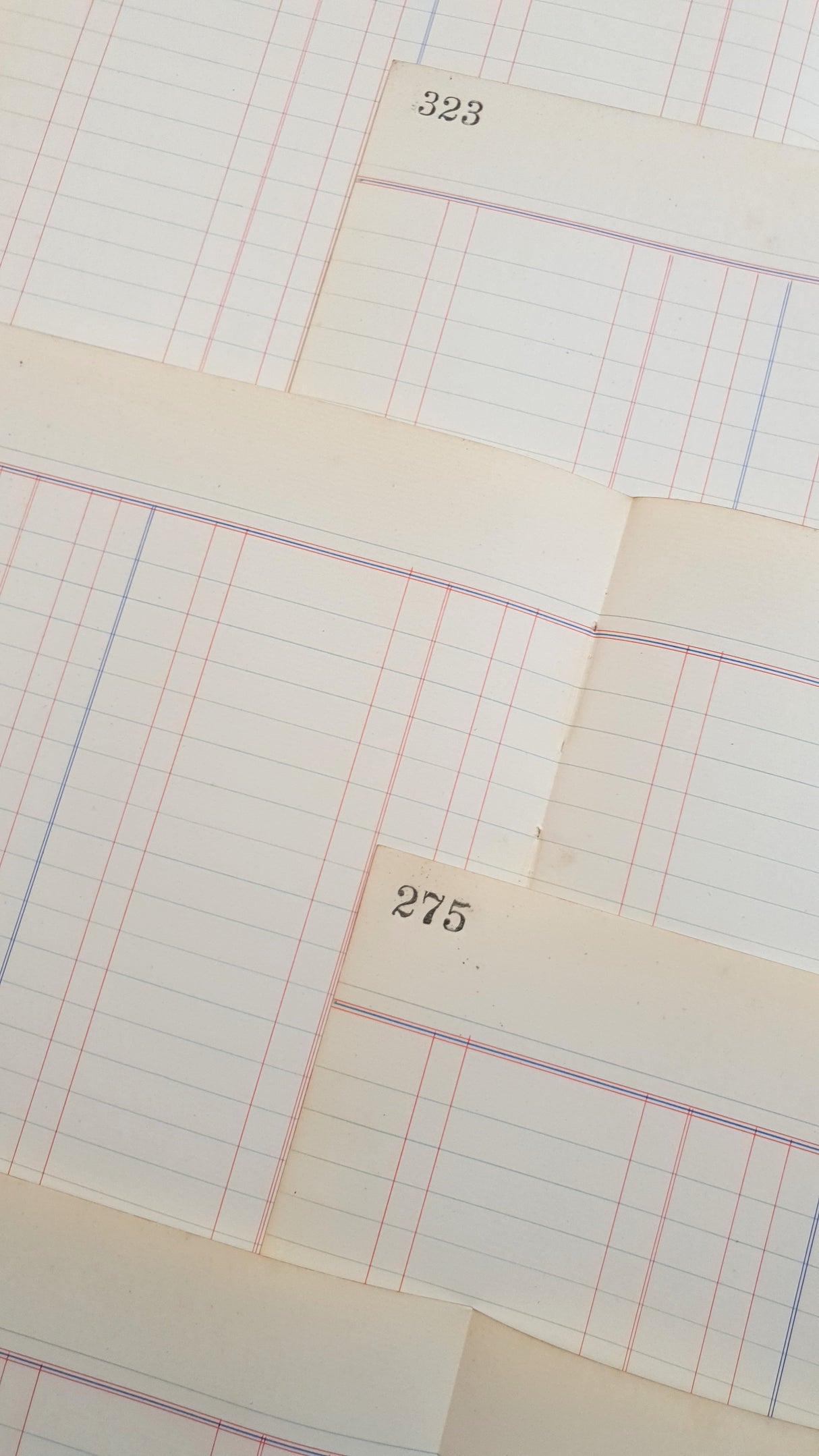 Authentic Vintage Blank Ledger Pages Pack - V2