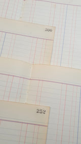 Authentic Vintage Blank Ledger Pages Pack - V2