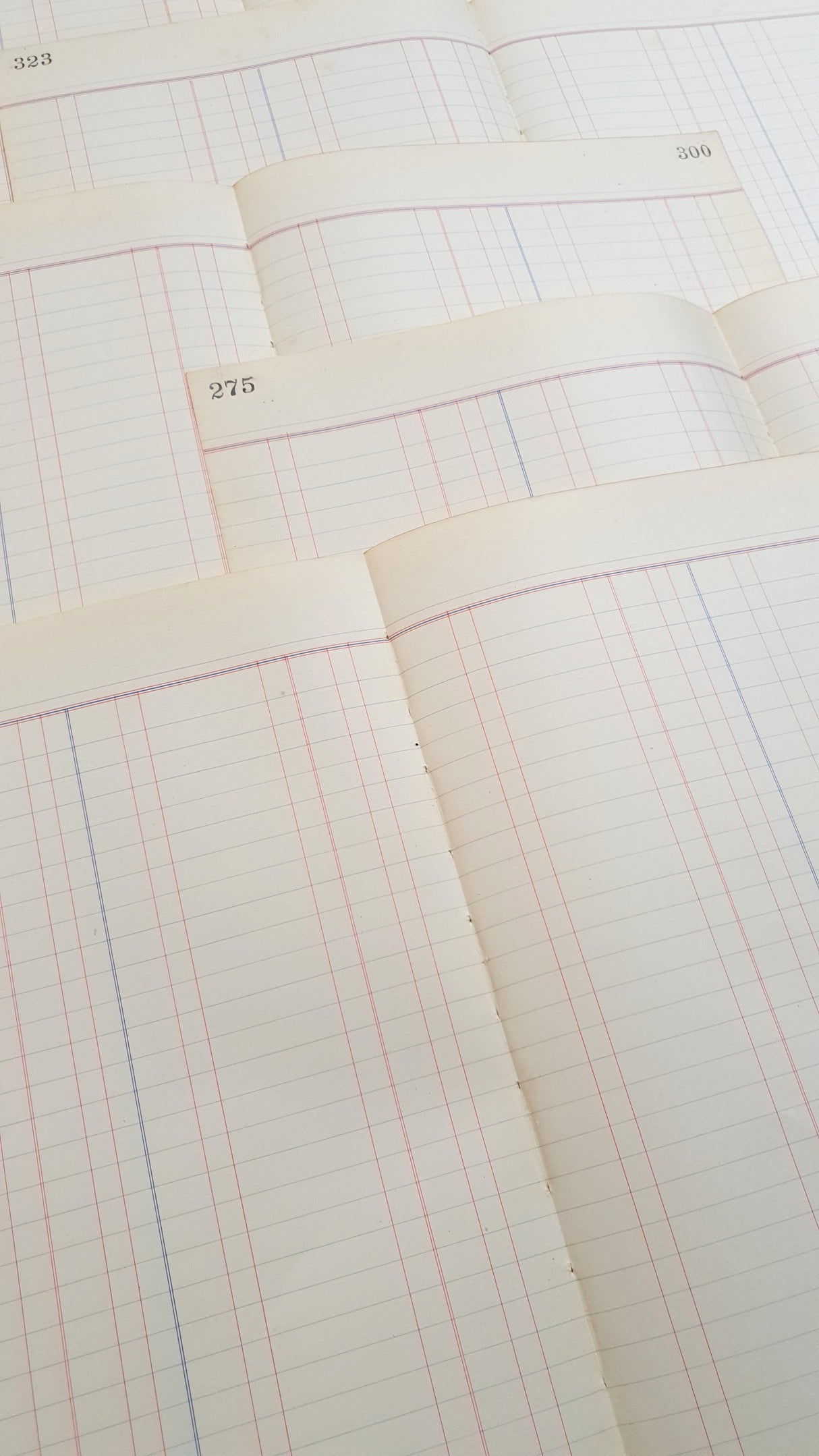 Authentic Vintage Blank Ledger Pages Pack - V2
