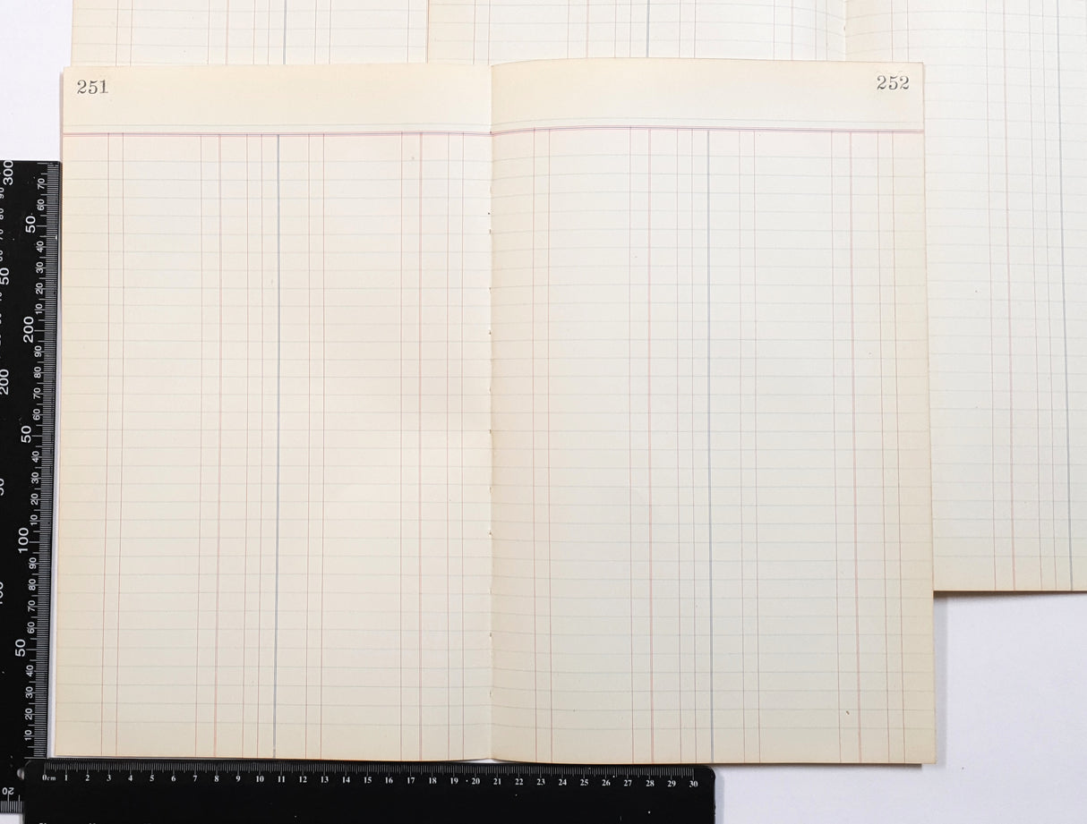 Authentic Vintage Blank Ledger Pages Pack - V2