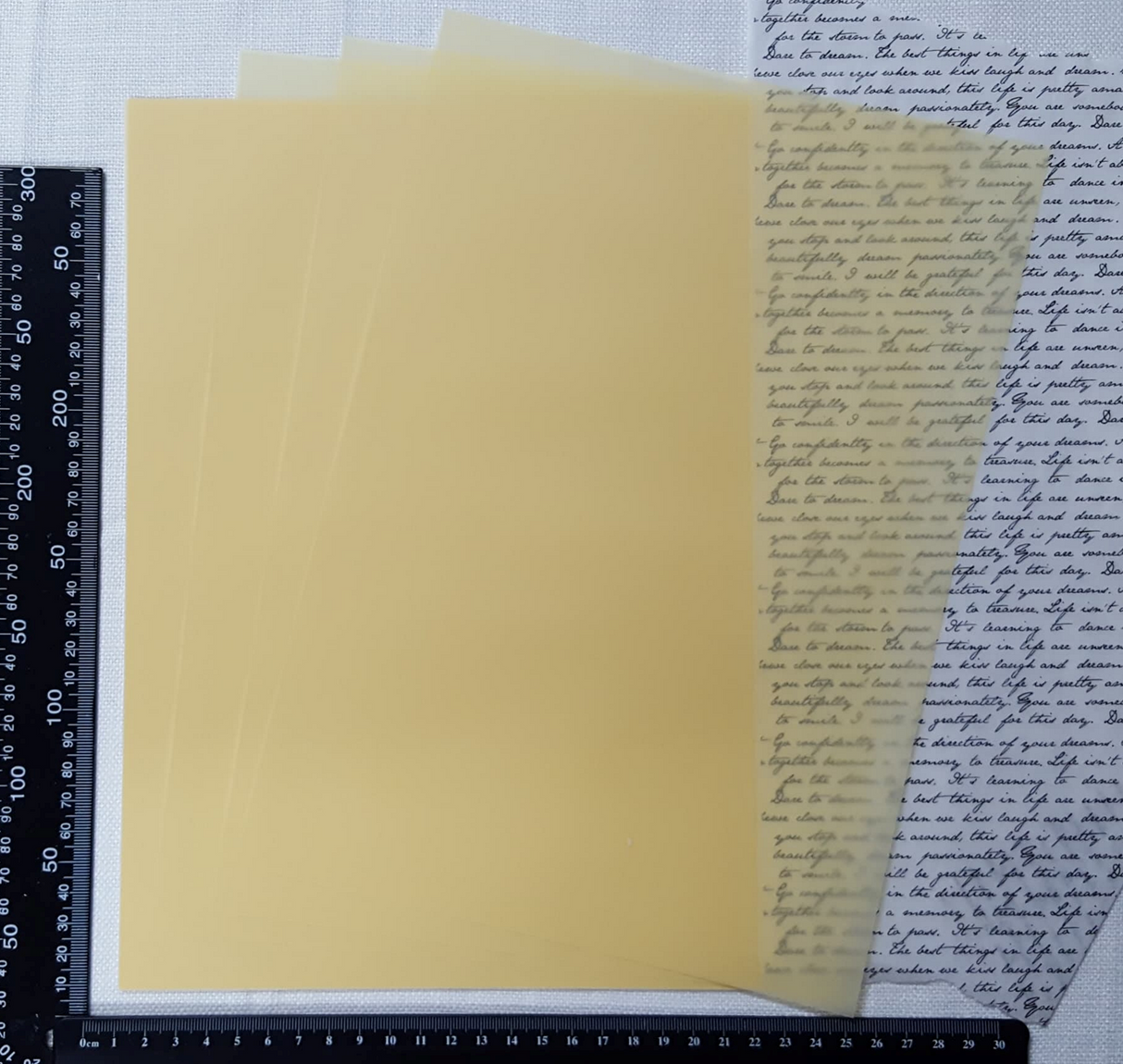 Vellum - Set of 5 - Light Yellow