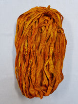 Reclaimed Sari Silk Ribbon - Marigold - 5m Pack