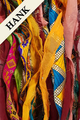 Reclaimed Sari Ribbon Hank - Unique - MB
