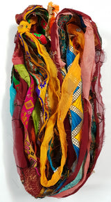 Reclaimed Sari Ribbon Hank - Unique - MB