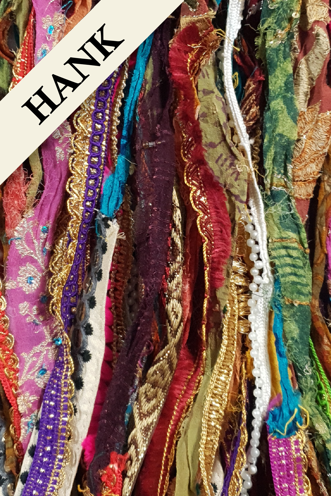 Reclaimed Sari Ribbon Hank - Unique - MC
