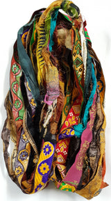 Reclaimed Sari Ribbon Hank - Unique - ME