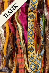 Reclaimed Sari Ribbon Hank - Unique - MH
